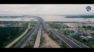 পাখির চোখে পদ্মা সেতু  Bird Eye Padma Bridge 4K  TechTv BD