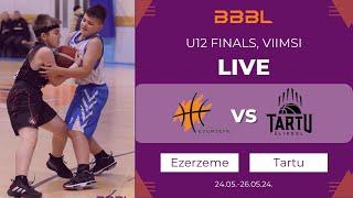 Ezerzeme-Rezekne 2012 vs Tartu 2012  BBBL Boys U12 Final Stage  Group Phase