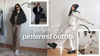recreating pinterest outfits with a capsule wardrobe  minimalist winter outfit ideas