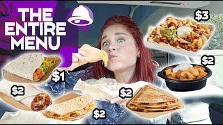 Trying ALL of Taco Bells Cravings Value Menu AND Their BRAND NEW Cheesy Chicken Crispanada