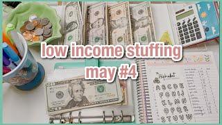 cash envelope stuffing  may #4  low income budget  sinking funds & savings challenges