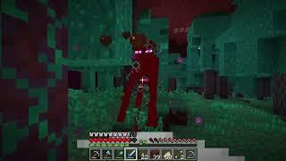Minecraft Farming Endermen in the Warped Forest biome for Ender Pearls