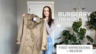 Vintage Burberry Trench Coat Unboxing & First Impressions