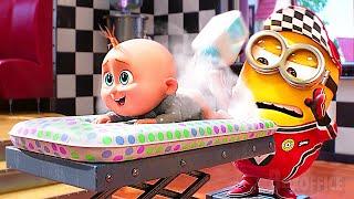 Baby Gru + Minions Despicable Me 4 CUTEST Scenes   4K