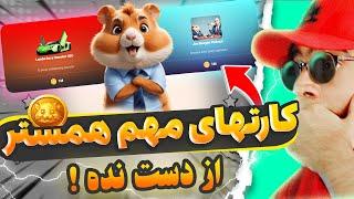 این کارت های همستر رو هرچه سریع تر دریافت کنید بدو تا دیر نشده  + کومبو کارت ها