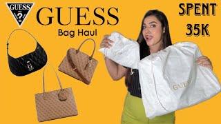 GUESS Bag Haul 2024  Unboxing Guess Handbags  Luxury Handbag Unboxing and First Impressions