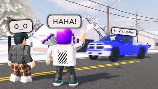 Snowball Fight Turns Into Arrest.. He Got So Mad.. Roblox