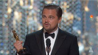 Leonardo DiCaprio winning Best Actor  88th Oscars 2016