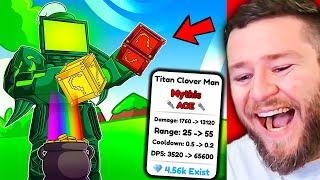 Ich ZIEHE TITAN CLOVER MAN in Toilet Tower Defense 