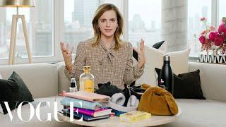 Inside Emma Watsons Prada Backpack  In The Bag  Vogue