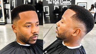 BEFORE AND AFTER CRAZY FRESH PRINCE CARLTON VIBES MID FADE WITH CHUKA THE BARBER