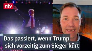 Was passiert wenn Trump sich vorzeitig zum Sieger kürt? - Könnte Verfassungskrise geben  ntv