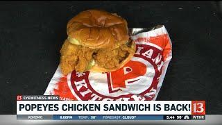 Popeyes chicken sandwich is back