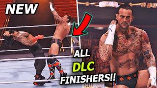 WWE 2K24 DLC ALL New Finishers Ft. CM Punk Dudley Boys SandmanTerry Funk  ECW Punk DLC Pack