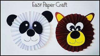 Easy Paper Panda and Teddy BearPaper Crafts IdeasOrigami Craft Kids Paper Craft