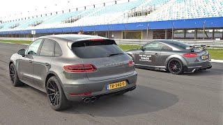 Porsche Macan Turbo Decat Exhaust 500HP vs Audi TT RS Stage 4 TTE700 660HP