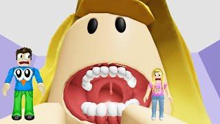 DEVLER SOFRASINDA YEMEK BİZİZ Get Eaten By A Giant Family Roblox Oyunu