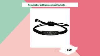 Grandmother and Granddaughter Forever Linked Forever Loved Bracelet Grandmother Granddaughter Br...