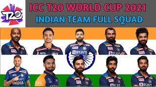 ICC T20 World Cup 2021  Indian Team Squad for T20 World Cup 2021