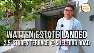 Singapore Landed Property Home Tour  3.5-Storey Terrace @ Shelford Road  Watten Estate  For Sale