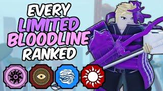 Every Limited Bloodline RANKED From WORST To BEST  Shindo Life Bloodline Tier List