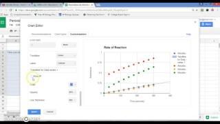 Multiple Scatterplots with trendlines in Google Sheets