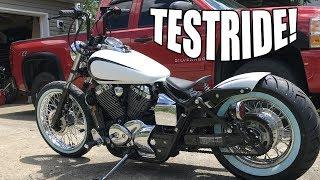 INSANE Custom Honda Shadow Bobber Testride