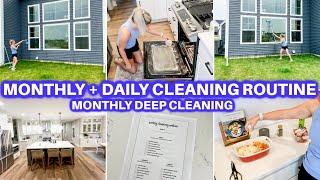 MONTHLY & DAILY CLEANING ROUTINE  DEEP CLEANING  CLEAN WITH ME CLEANING MOTIVATION JAMIES JOURNEY