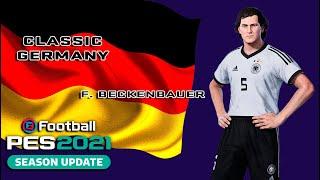 F. BECKENBAUER face+stats Classic Germany How to create in PES 2021