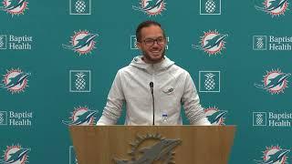 Head Coach Mike McDaniel meets with the media  Miami Dolphins