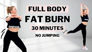 30 Min FULL BODY FAT LOSSAll Standing + No Jumping HIITNo Repeat No Equipment