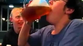 2 liters beer  in 6 seconds