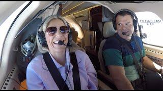 Flying my wife to Bozeman in a Private Jet - Citation CJ4