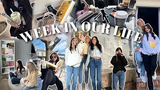 spend the week with me @haleypham & @whatsdesreading filming vids barnes trips + more