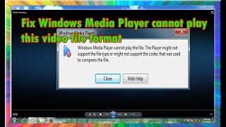 how to fix windows media player cannot play the file 100% solved