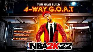 NEW 4-WAY GOAT BUILD IS THE BEST BUILD ON NBA2K22 - THIS AWESOME ISO BUILD SHOULDNT EXIST