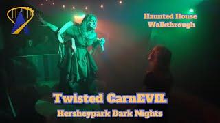 Twisted CarnEVIL Haunted House Walkthrough from Dark Nights at Hersheypark