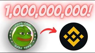 JUST BUY 1000000000 PEPE  COIN AND You will BE RICH  HERES WHY