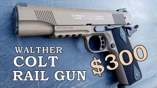 Colt Walther 1911 .22 LR Rail Gun - Is It A Reliable & Accurate $300 Pistol? - Shooting Review