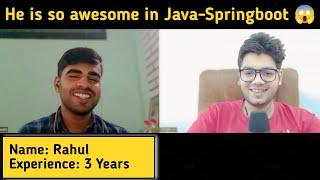 Java Spring Boot 3 Years Interview Experience