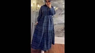 GAMIS FLANEL CUT SUSUN SIMPLE CANTIK#model #fashionstyle #style #fashiontrends #gamisupdate #short