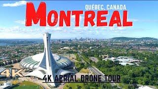 MONTREAL 2023  4K Ultra HD 60fps Aerial Drone Tour  Canada Quebec