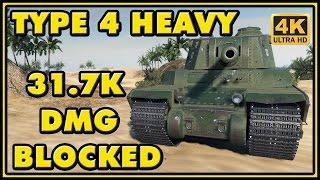 World of Tanks  Type 4 Heavy - 317K Damage Blocked