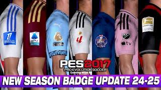 PES 2017 NEW SEASON BADGE UPDATE 2024-2025