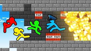 Stickman VS Minecraft Prison Escape Explosion - AVM Shorts Animation