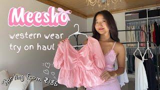 Meesho affordable western wear try on haul  jeans dresses and tops