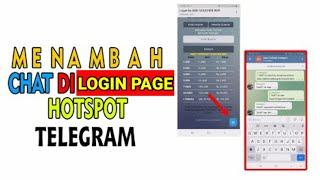 Cara menambahkan chat telegram di login page hotspot