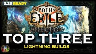 PoE 3.23 TOP 3 LIGHTNING BUILDS - PATH OF EXILE - POE AFFLICTION LEAGUE - POE BUILDS