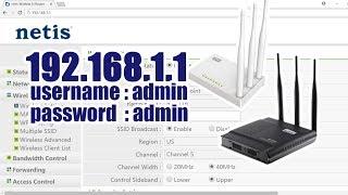 NETIS  192.168.1.1  httpnetis.cc   How to set up Netis Wireless Router  NETVN