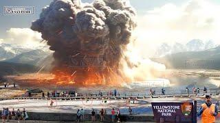 Horrible Today 2nd Erupt Yellowstone Giant Geyser eruption like underwater nuclear explosion